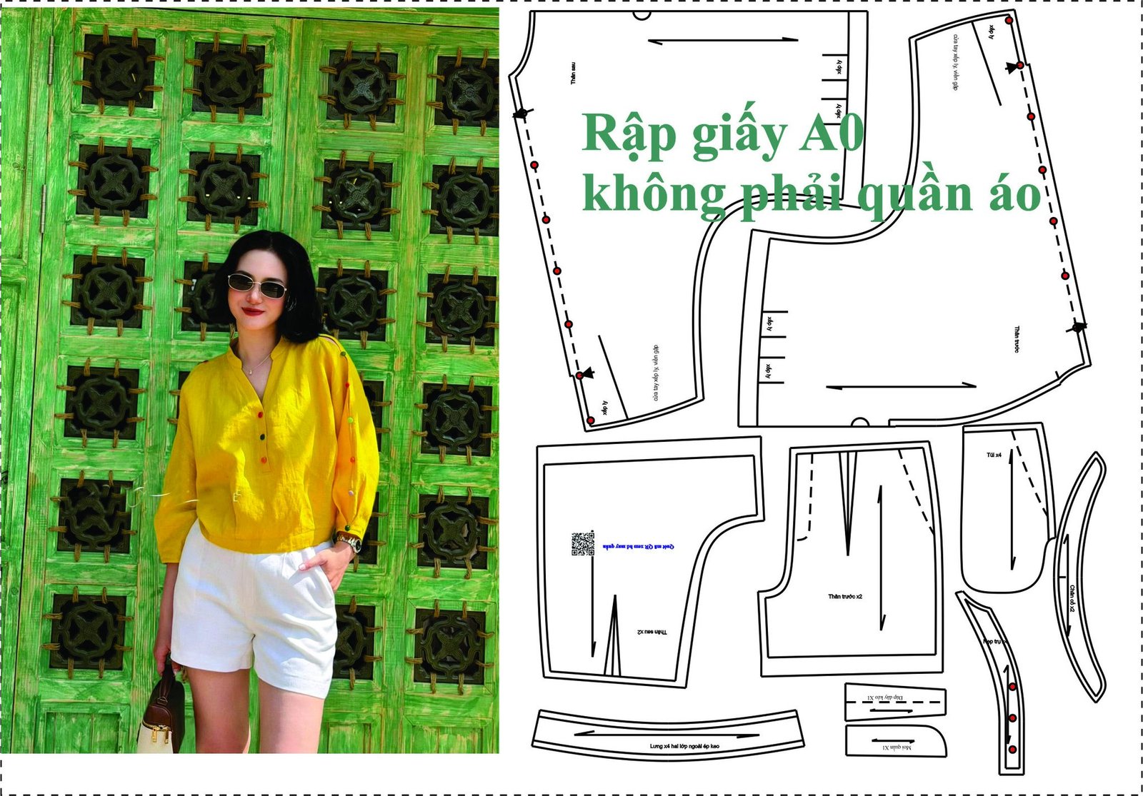 Rập giấy A0 bộ đùi cổ tròn mã T89