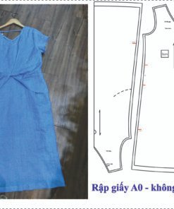 Rập giấy A0 mã 1850 - rập may đầm