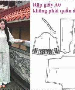 Rập giấy A0 mã 1856 - rập may bộ lam