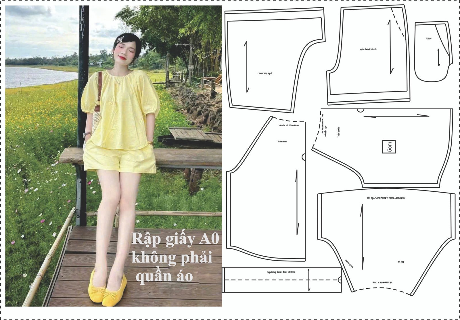 Rập giấy A0 1859 - Rập may bộ