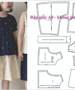 Rập giấy A0 mã R513 - Rập bộ cho mẹ bé