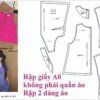 Rập giấy A0 mã 1862 -Rập 2 dáng áo - cổ tim