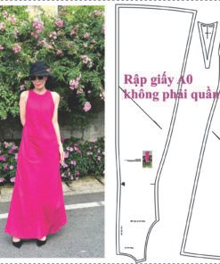 Rập giấy A0 mã 1866 - rập may đầm