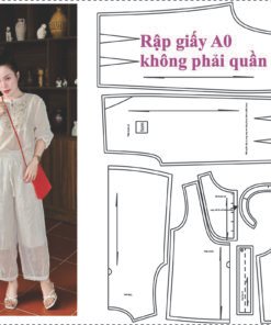 Rập giấy A0 mã 1872 - Rập may bộ lưng thun