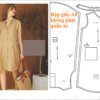 Rập giấy A0 mã 1869 - rập may đầm sơ mi