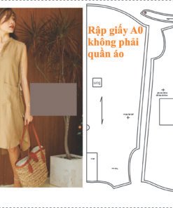 Rập giấy A0 mã 1869 - rập may đầm sơ mi