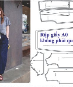 Rập giấy A0 mã 1878 - Rập may bộ ống cong