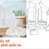 Rập giấy A0 mã 1886 - Rập may bộ cổ tròn