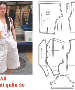 Rập giấy A0 mã 129 - Rập may bộ ngố