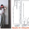 Rập giấy A0 mã 1884 - Rập may quần