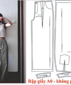 Rập giấy A0 mã 1884 - Rập may quần