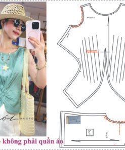 Rập giấy mã 1895 - Rập áo xoắn eo