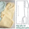 Rập giấy A0 mã 1904- rập may quần suông