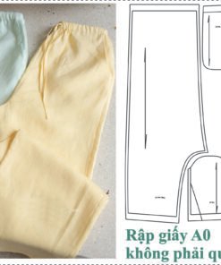 Rập giấy A0 mã 1904- rập may quần suông