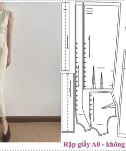 Rập giấy A0 mã 55 - rập may đầm