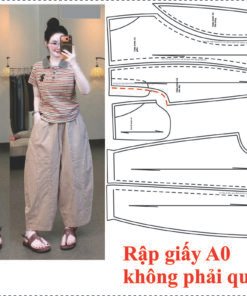 Rập giấy A0 mã 64 - Rập may quần