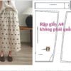 Rập giấy A0 mã 697-  chân váy A lưng thun