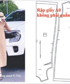 Rập giấy A0 mã 72 - rập may đầm suông