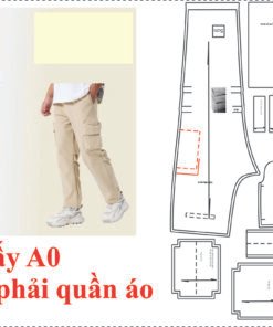 Rập Giấy A0 mã B91 - Rập may quần