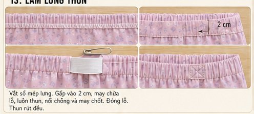Ảnh minh họa công đoạn may bộ đồ Mã 1909