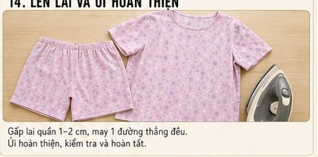 Ảnh minh họa công đoạn may bộ đồ Mã 1909