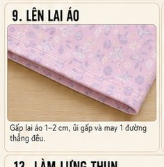 Ảnh minh họa công đoạn may bộ đồ Mã 1909