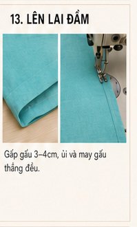 Ảnh minh họa công đoạn may đầm Mã 72