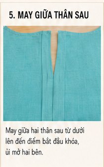 Ảnh minh họa công đoạn may đầm Mã 72
