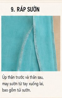 Ảnh minh họa công đoạn may đầm Mã 72