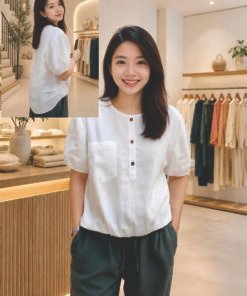 Rập giấy mã 1915- Rập áo cổ tròn mổ trụ