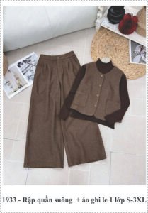 Rập giấy mã 1933 - may quần + áo ghi lê