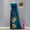 Vải May Áo Dài Lụa Hồng Anh