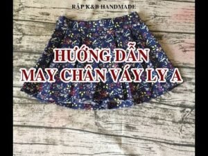 Hướng dẫn cách may chân váy xếp ly A - R358, đơn giản, dễ may