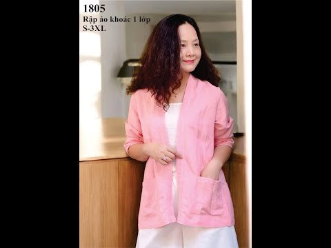 Hướng dẫn may áo khoác mã 1805