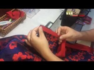 R199, T53 K&B Handmade - Hướng dẫn may cổ và viền nẹp áo sườn xám dài tay