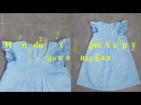 Hướng dẫn may đầm A xếp ly R202 - Rập K&B