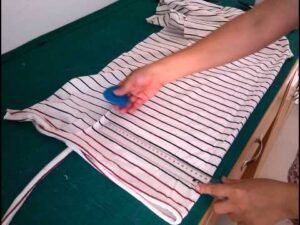 Hướng dẫn cắt áo thun nam, cổ bẻ, mổ trụ, đơn giản dễ may - phần 2 (Cắt thân sau)