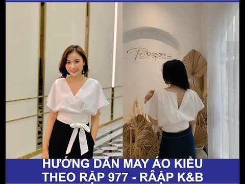 Hướng dẫn may đầm suông tay phồng 977 - theo rập K&B handmade