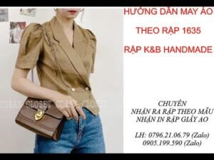 Hướng dẫn may áo - mã 1635 - Rập K&B Handmade