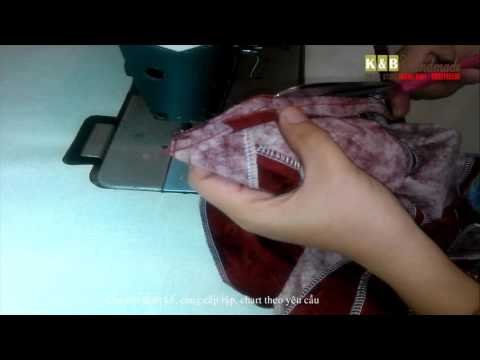 Hướng dẫn may áo khoác có mũ( May cổ áo với mũ, viền 1 cm)