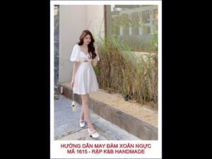 Hướng dẫn may đầm xoắn ngực - theo rập mã 1615 rập K&B Handmade