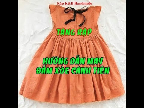Hướng dẫn cách may đầm xòe cánh tiên cho bé, đơn giản trong vòng 30 phút