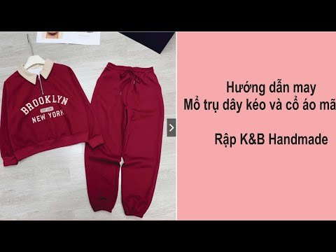 Hướng dẫn may mổ trụ dây kéo và cổ áo mã 301 - Rập K&B Handmade
