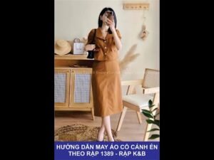 Hướng dẫn may áo cổ cánh én - theo rập 1389 - Rập K&B