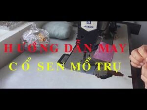Hướng dẫn kỹ thuật may cổ sen mổ trụ