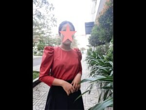 Hướng dẫn may áo tay phồng theo rập 1108 - Rập K&B