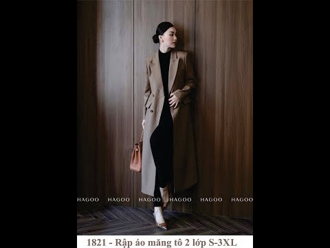 Hướng dẫn may áo măng tô mã 1821