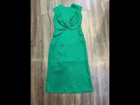 Hướng dẫn trình tự may đầm xoắn eo theo mô hình - 1723