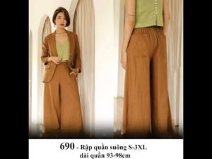 Instructions for sewing pants code 690