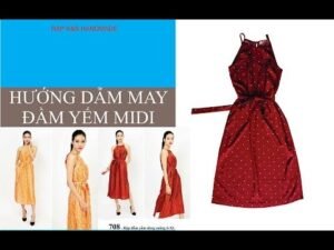 Instructions for sewing beautiful Midi bib dress, easy for you to know sewing